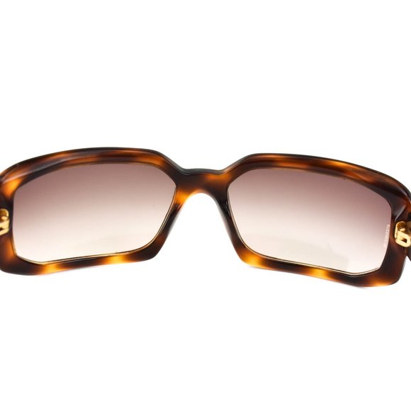 CHANEL Tortoise Brown Crystals & CC  Sunglasses lp - Picture 7 of 10